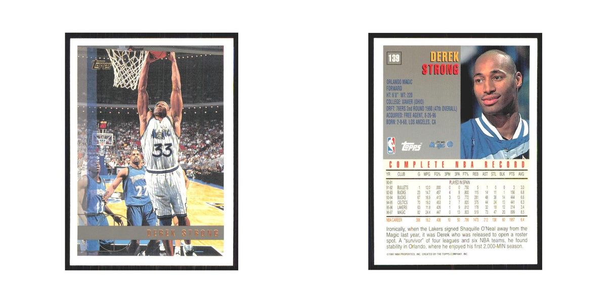 1997 Topps Derek Strong Magic #139.0