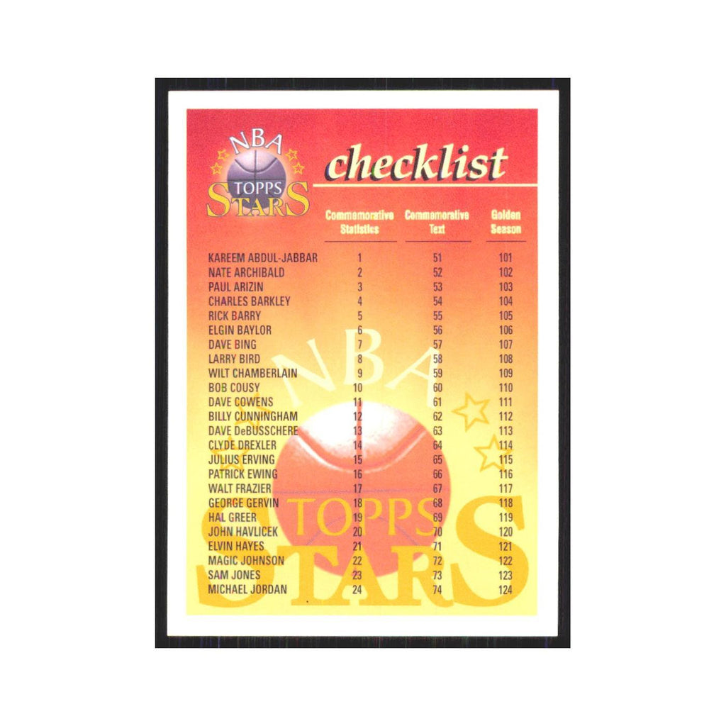 1997 Topps Checklist #nan