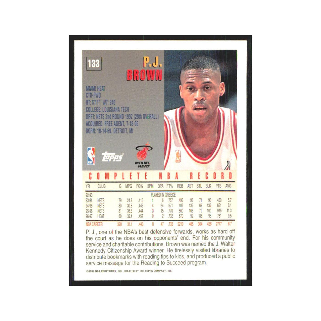 1997 Topps P.J. Brown Heat #133.0