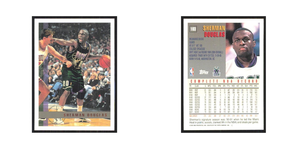 1997 Topps Sherman Douglas Bucks #103.0