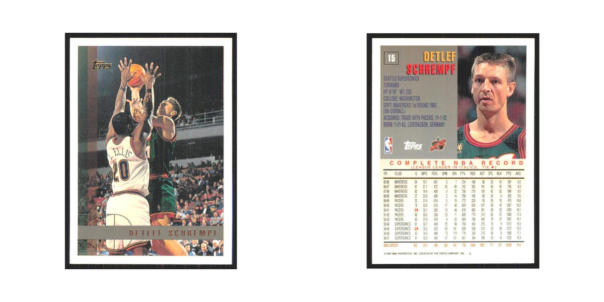 1997 Topps Detlef Schrempf Seattle SuperSonics #15.0