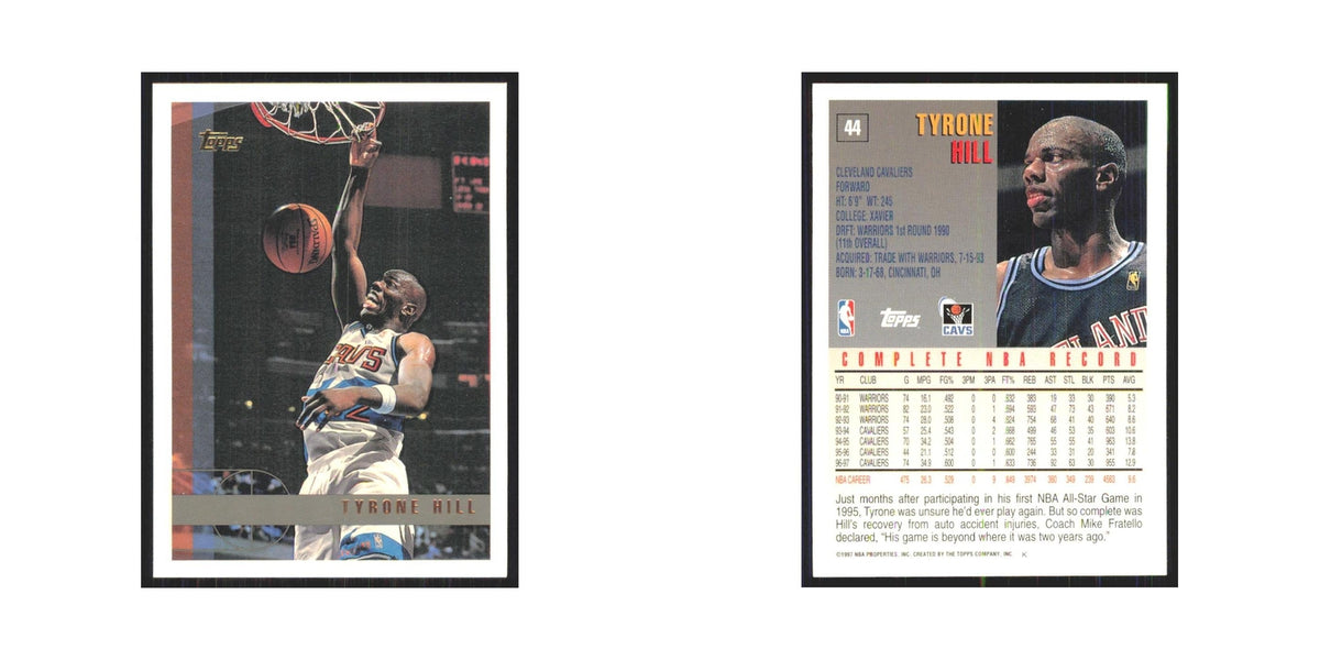 1997 Topps Tyrone Hill Cavaliers #44.0