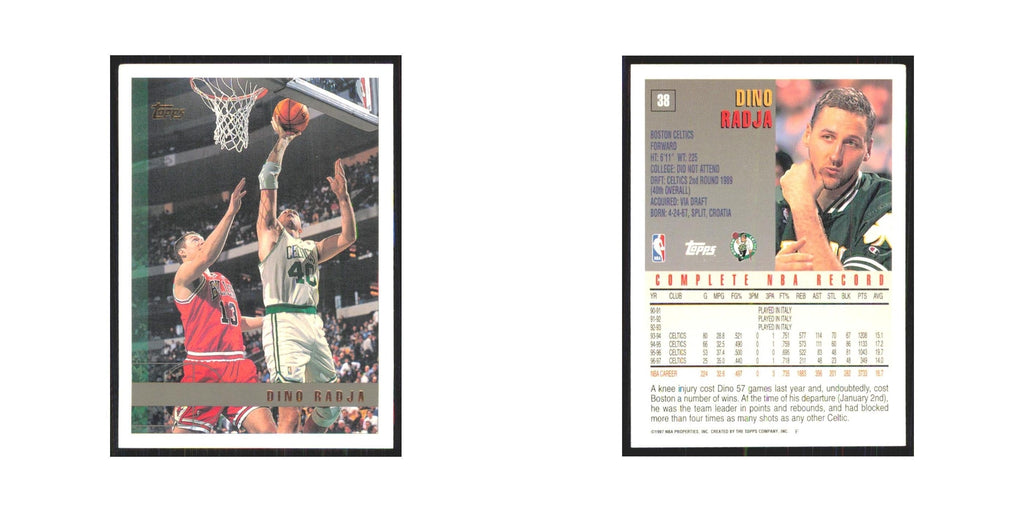1997 Topps Dino Radja Celtics #38.0