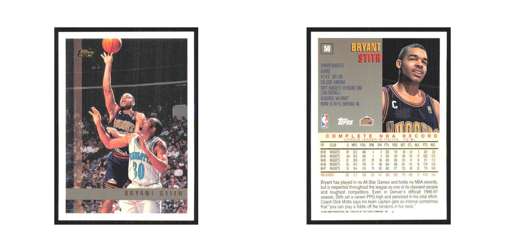 1997 Topps Bryant Stith Nuggets #50.0