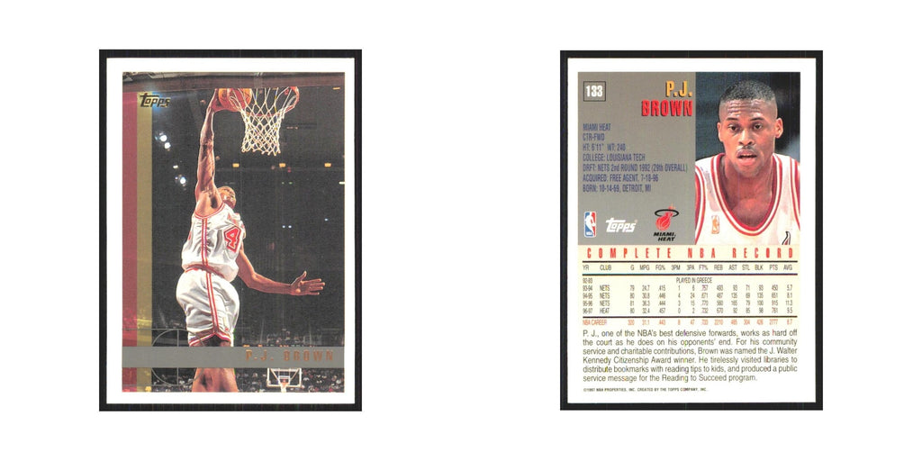 1997 Topps P.J. Brown Heat #133.0
