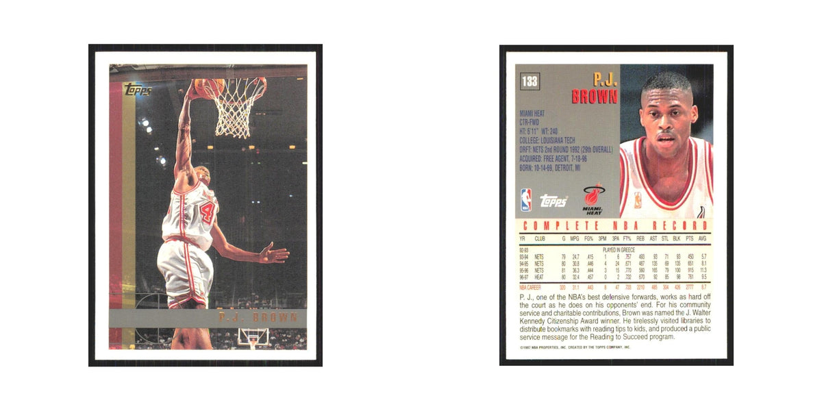 1997 Topps P.J. Brown Heat #133.0