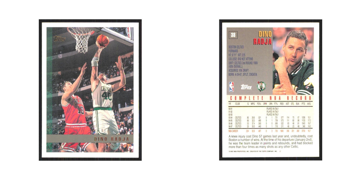 1997 Topps Dino Radja Celtics #38.0