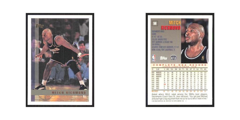 1997 Topps Mitch Richmond Kings #56.0