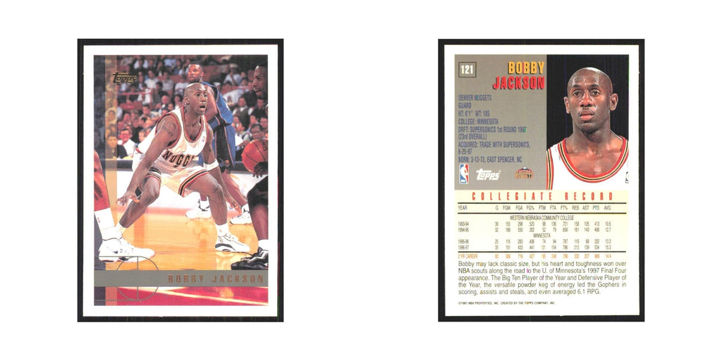 1997 Topps Bobby Jackson Nuggets #121.0