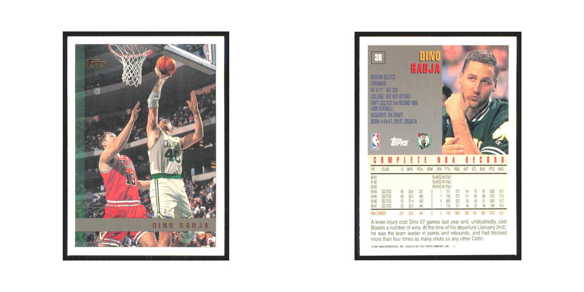 1997 Topps Dino Radja Celtics #38.0