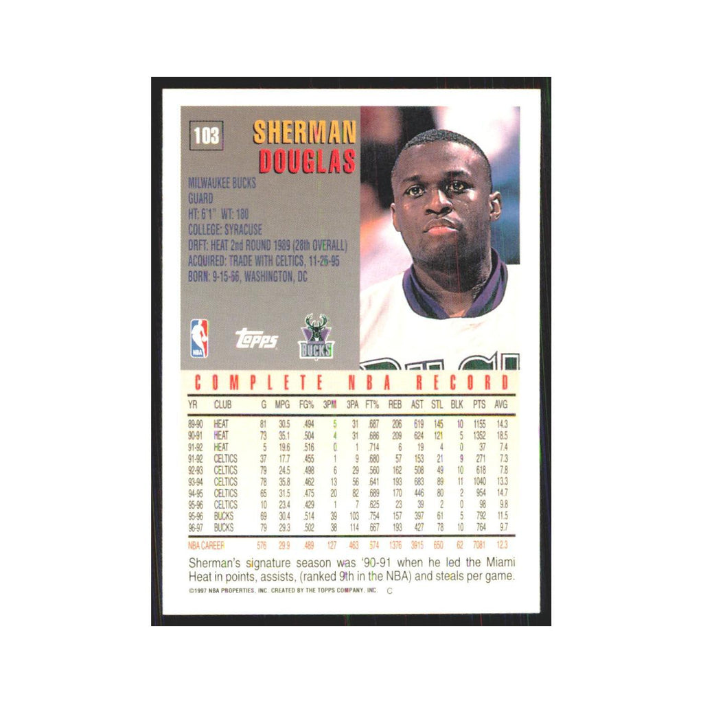 1997 Topps Sherman Douglas Bucks #103.0