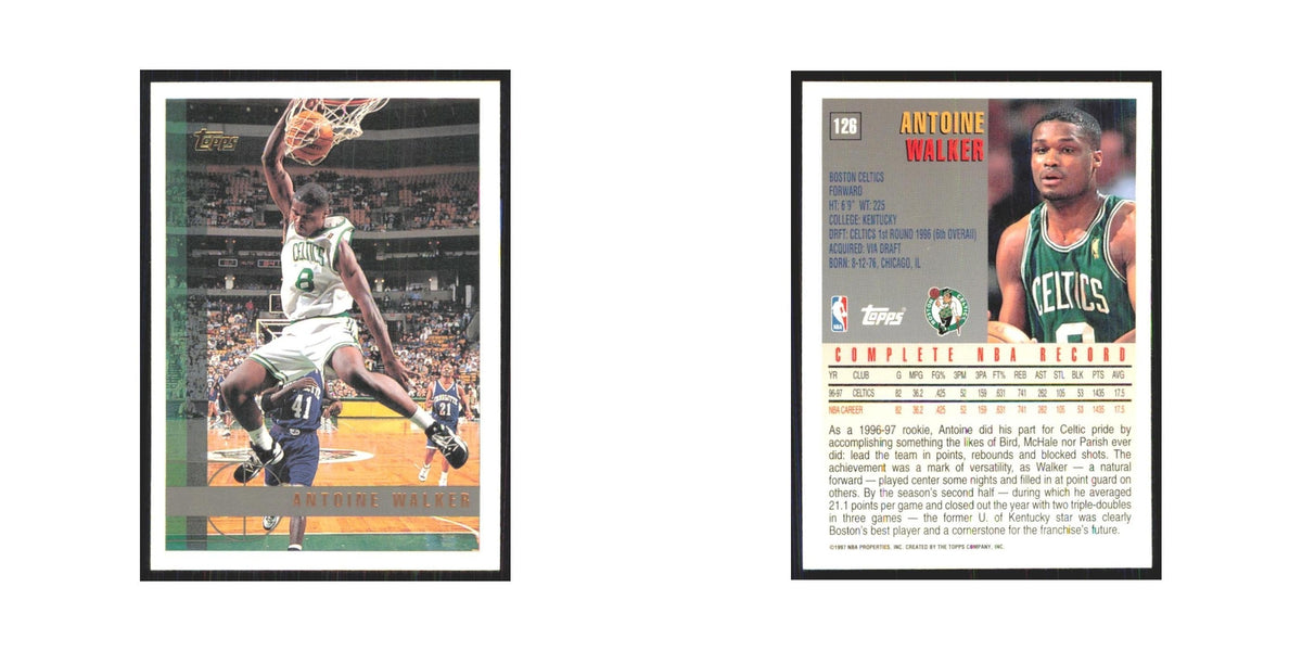 1997 Topps Antoine Walker Celtics #126.0
