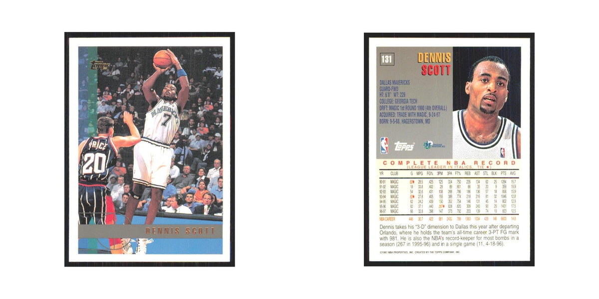 1997 Topps Dennis Scott Mavericks #131.0