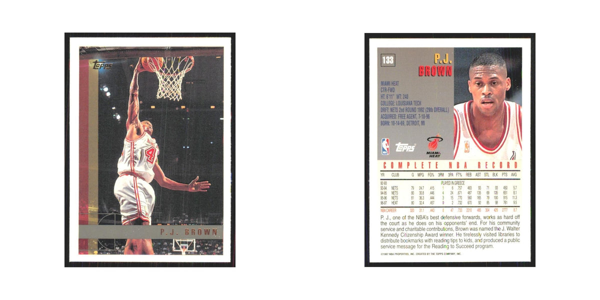 1997 Topps P.J. Brown Heat #133.0