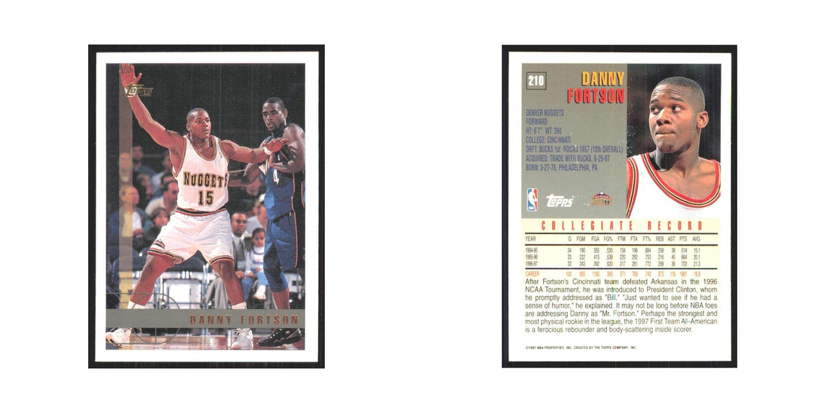 1997 Topps Danny Fortson Nuggets #210.0