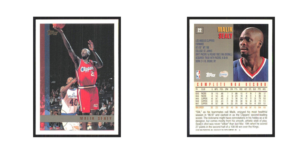 1997 Topps Malik Sealy Clippers #22.0