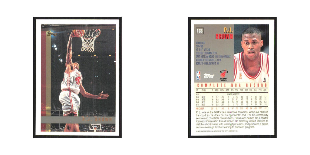 1997 Topps P.J. Brown Heat #133.0