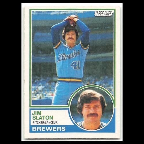 Jim Slaton #114 1983 O-Pee-Chee Milwaukee Brewers Baseball Card MLB NM