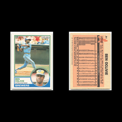 Ben Oglivie #91 1983 O-Pee-Chee Milwaukee Brewers Baseball Card MLB NM