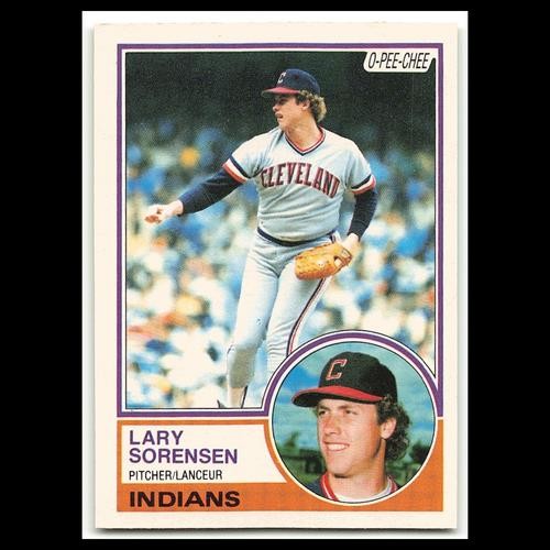 Lary Sorensen #48 1983 O-Pee-Chee Cleveland Indians Baseball Card MLB NM