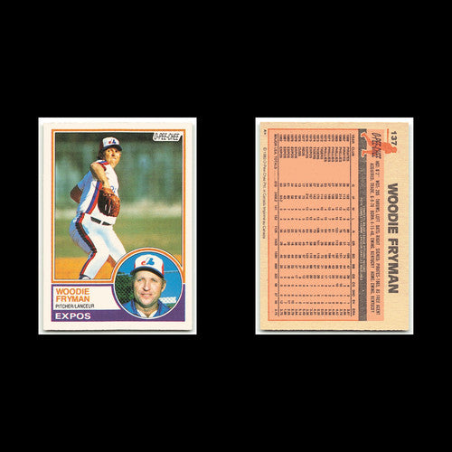 Woodie Fryman #137 1983 O-Pee-Chee Montreal Expos Baseball Card MLB NM