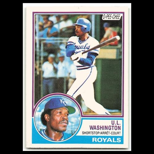 U.L. Washington #67 1983 O-Pee-Chee Kansas City Royals Baseball Card MLB NM