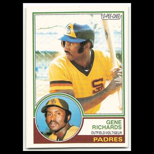 Gene Richards #7 1983 O-Pee-Chee San Diego Padres Baseball Card MLB NM