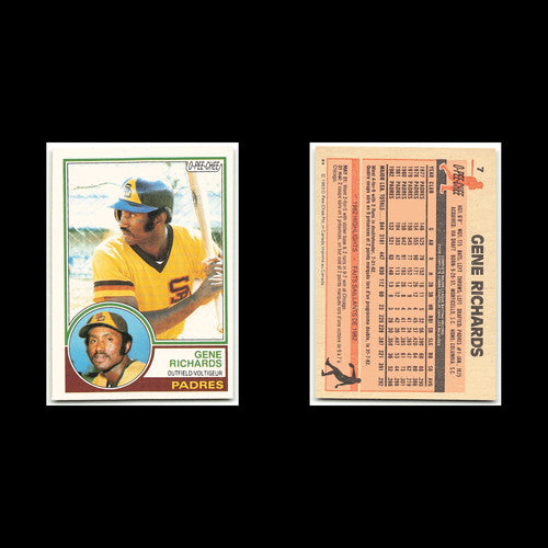 Gene Richards #7 1983 O-Pee-Chee San Diego Padres Baseball Card MLB NM