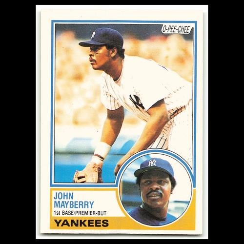John Mayberry #45 1983 O-Pee-Chee New York Yankees Baseball Card MLB NM