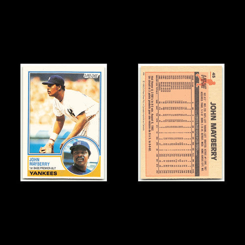 John Mayberry #45 1983 O-Pee-Chee New York Yankees Baseball Card MLB NM