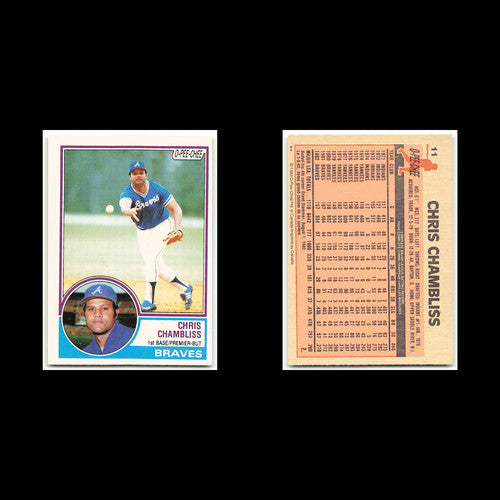 Chris Chambliss #11 1983 O-Pee-Chee Atlanta Braves Baseball Card MLB NM