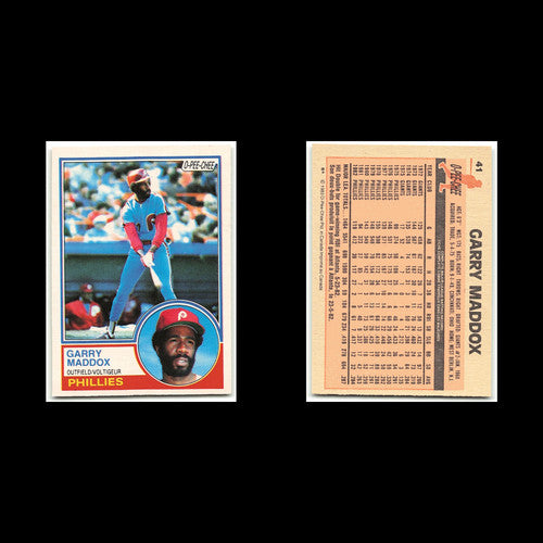 Garry Maddox #41 1983 O-Pee-Chee Philadelphia Phillies Baseball Card MLB NM