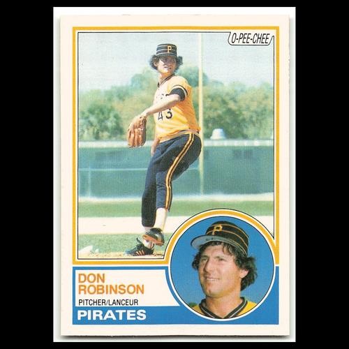 Don Robinson #44 1983 O-Pee-Chee Pittsburgh Pirates Baseball Card MLB NM
