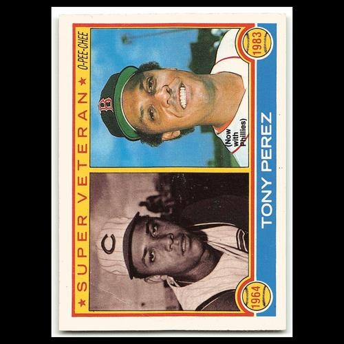 Tony Perez #74 1983 O-Pee-Chee Cincinnati Reds/Boston Red Sox Baseball Card MLB