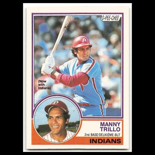 Manny Trillo #73 1983 O-Pee-Chee Cleveland Indians Baseball Card MLB NM