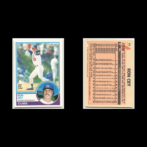 Ron Cey #15 1983 O-Pee-Chee Chicago Cubs Baseball Card MLB NM