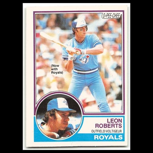 Leon Roberts #89 1983 O-Pee-Chee Kansas City Royals Baseball Card MLB NM