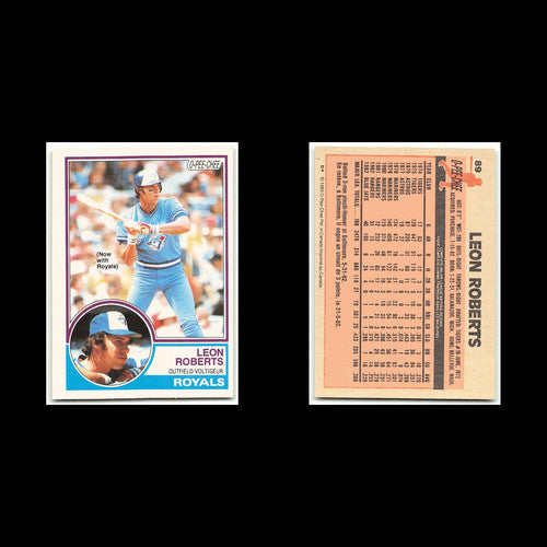 Leon Roberts #89 1983 O-Pee-Chee Kansas City Royals Baseball Card MLB NM