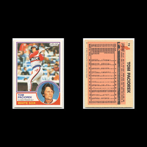 Tom Paciorek #72 1983 O-Pee-Chee Chicago White Sox Baseball Card MLB NM