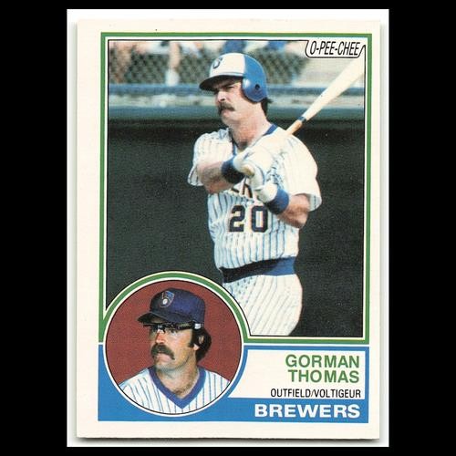 Gorman Thomas #1 1983 O-Pee-Chee Milwaukee Brewers Baseball Card MLB NM