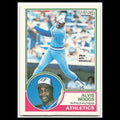 Alvis Woods #59 1983 O-Pee-Chee Oakland Athletics Baseball Card MLB NM