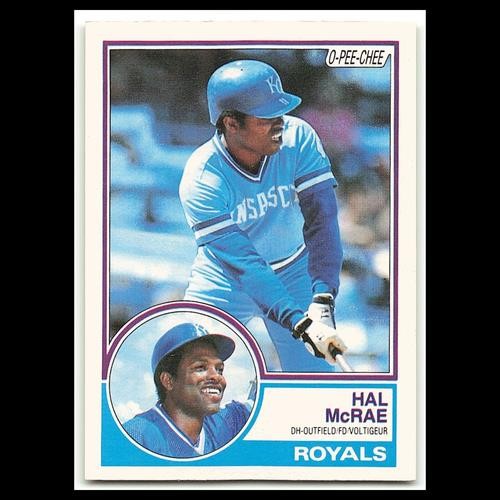 Hal McRae #25 1983 O-Pee-Chee Kansas City Royals Baseball Card MLB NM