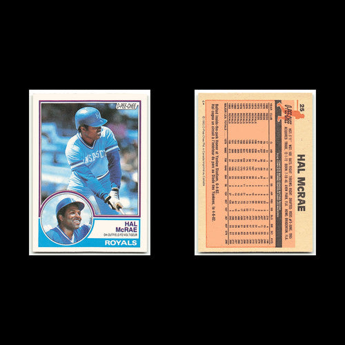 Hal McRae #25 1983 O-Pee-Chee Kansas City Royals Baseball Card MLB NM