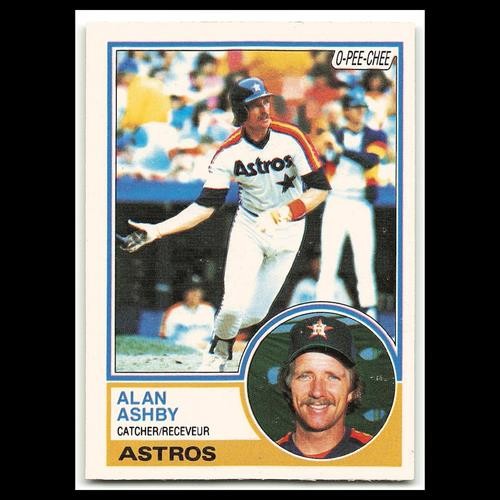 Alan Ashby #84 1983 O-Pee-Chee Houston Astros Baseball Card MLB NM