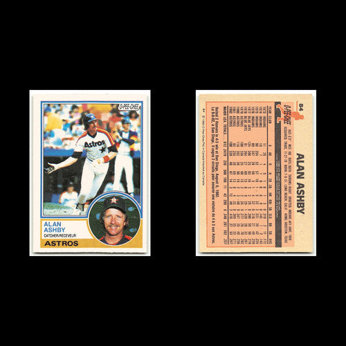 Alan Ashby #84 1983 O-Pee-Chee Houston Astros Baseball Card MLB NM