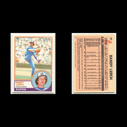 Randy Lerch #22 1983 O-Pee-Chee Montreal Expos Baseball Card MLB NM
