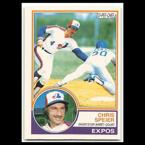 Chris Speier #121 1983 O-Pee-Chee Montreal Expos Baseball Card MLB NM