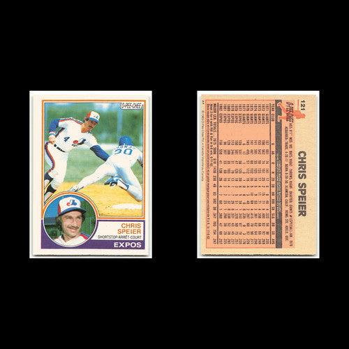 Chris Speier #121 1983 O-Pee-Chee Montreal Expos Baseball Card MLB NM