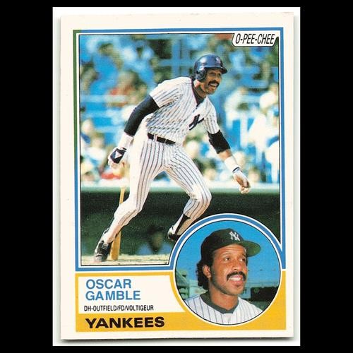 Oscar Gamble #19 1983 O-Pee-Chee New York Yankees Baseball Card MLB NM