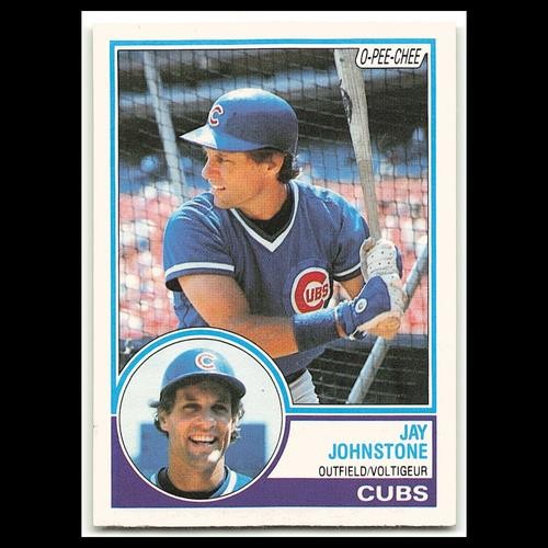 Jay Johnstone #152 1983 O-Pee-Chee Chicago Cubs Baseball Card MLB NM